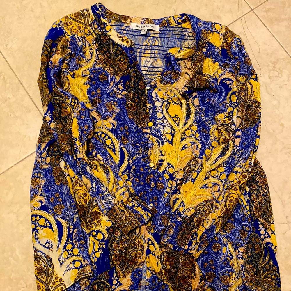 Rose olive stunning top